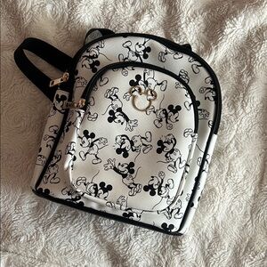 Disney Black and White Mickey Mouse Backpack